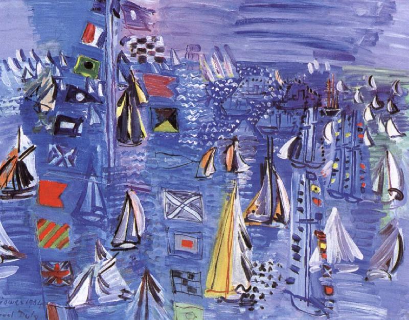 Dufy Raoul Regatta at Cowes oil painting image